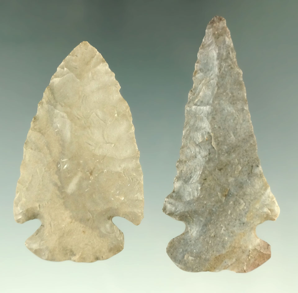 Pair of Ohio Dovetails found in Clinton and Darke Co., Ohio. Largest is 2 9/16".