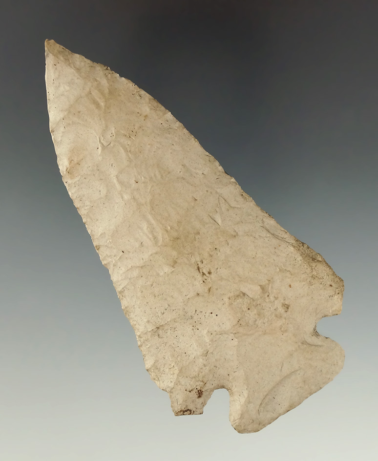 3 7/8" cornernotch pentagonal Knife that is heavily patinated found in Medina Co., Ohio.