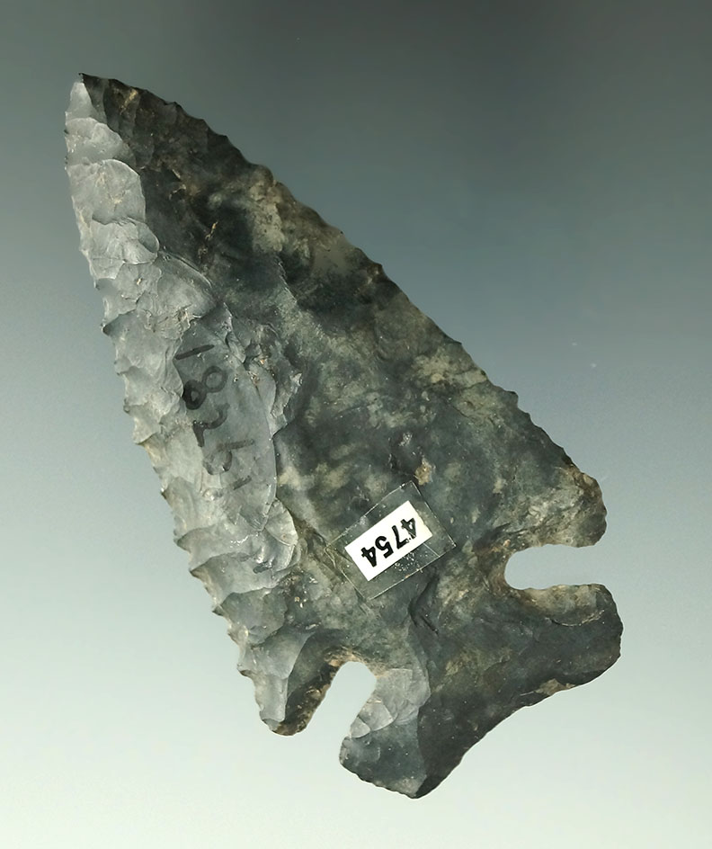 Well styled 3 1/16" Coshocton Flint Thebes found in Ohio.