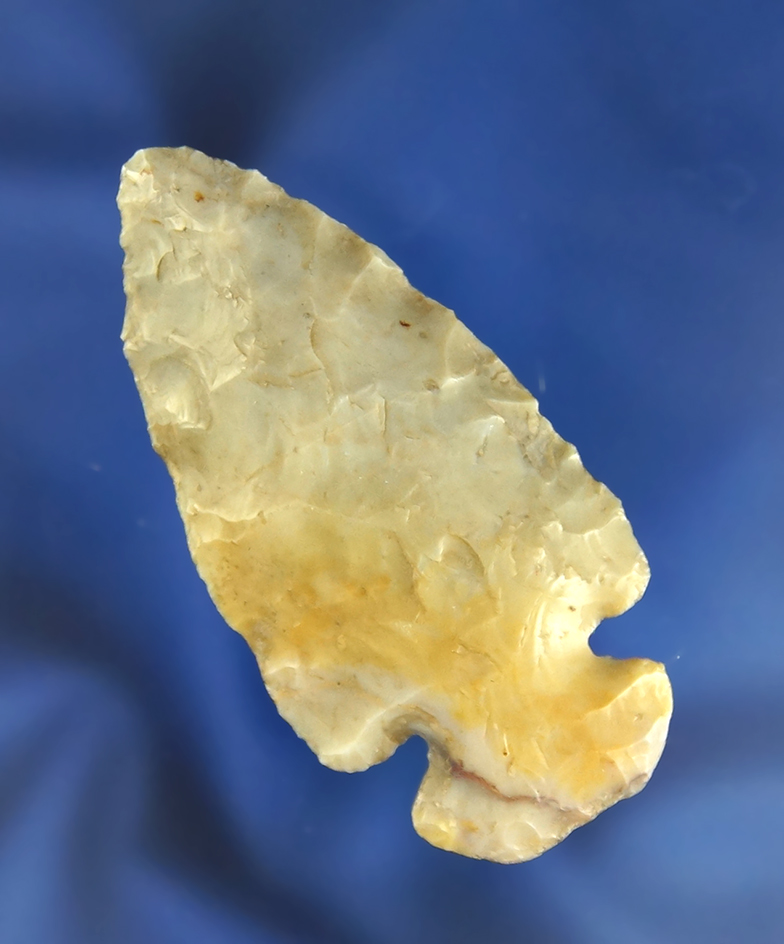 2 3/8" Flint Ridge Flint Miniature Dovetail found in Logan Co.,  Ohio.