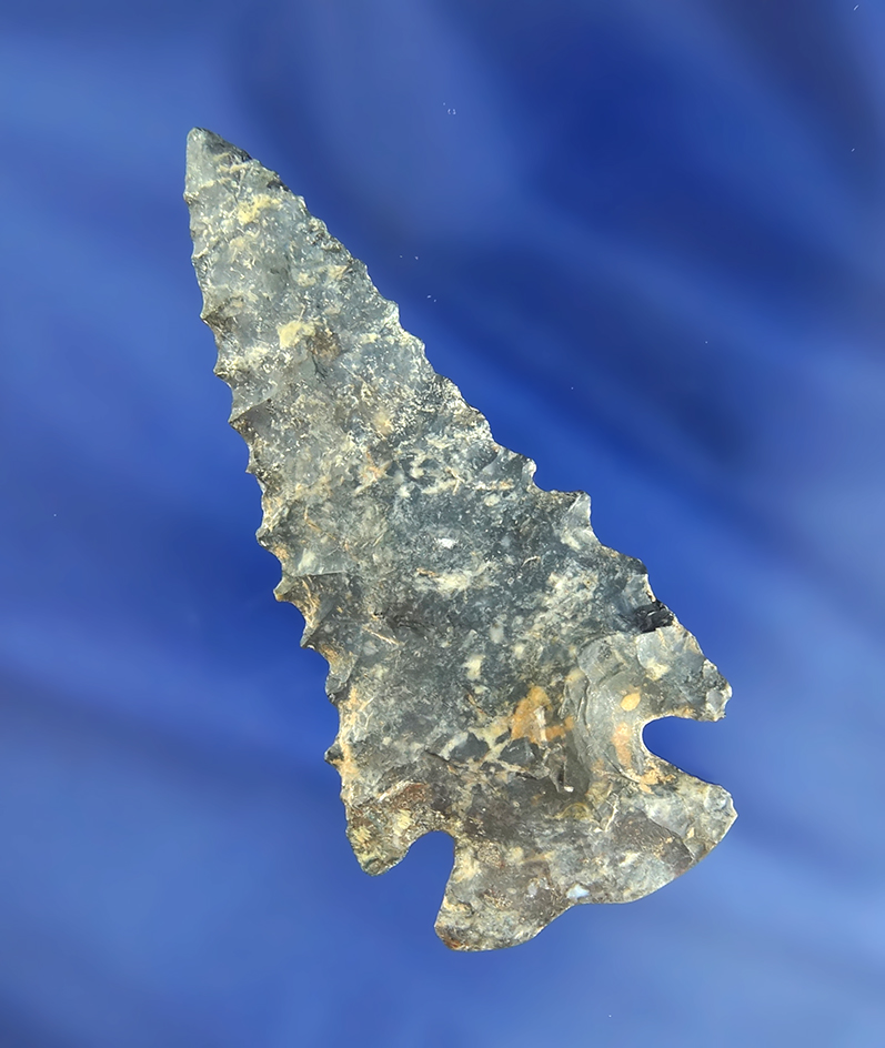 Nicely serrated 3" Notched Base Dove with the Upper half restored by  Sam Speck- Licking Co.,  Ohio.