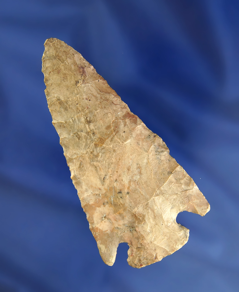 3 9/16" Hopewell found in Ohio with minor restoration to one ear.