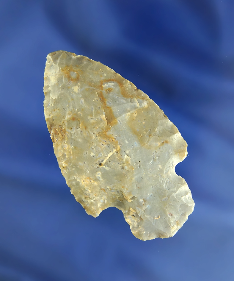2 13/16" Flint Ridge Flint Adena found in Licking Co.,  Ohio.