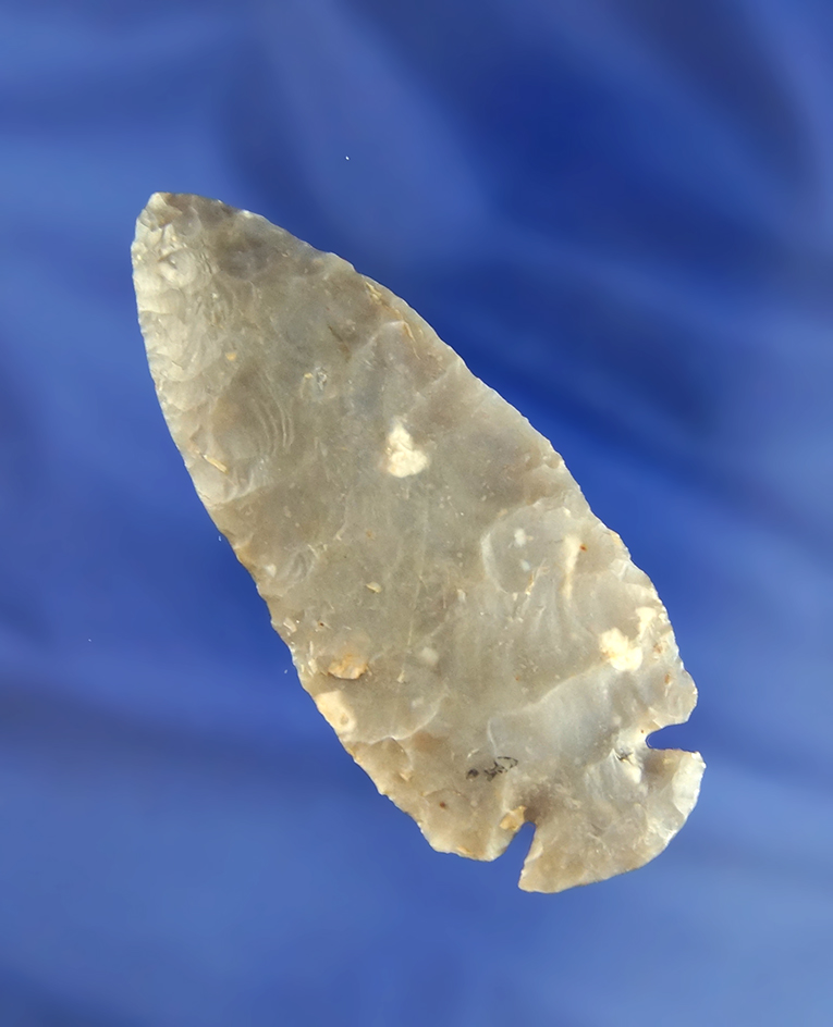 Very nice 3 1/4" Dovetail - Medina Co.,  Ohio made from Flint Ridge Chalcedony. Ex. Chalmer Lynch.