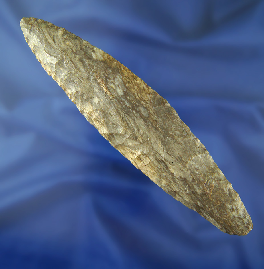 Large 6 9/16" Archaic Bi-Pointed Knife found near Wadsworth, Medina Co.,  Ohio