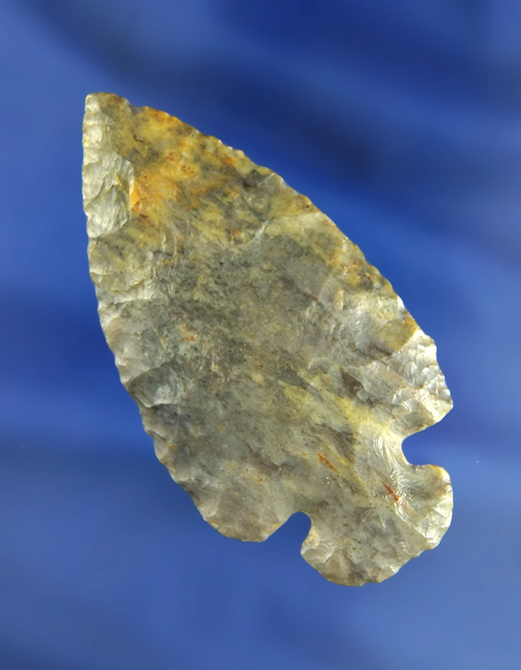 2 5/8" Dovetail made from beautifully colored Coshocton Flint found in Ohio