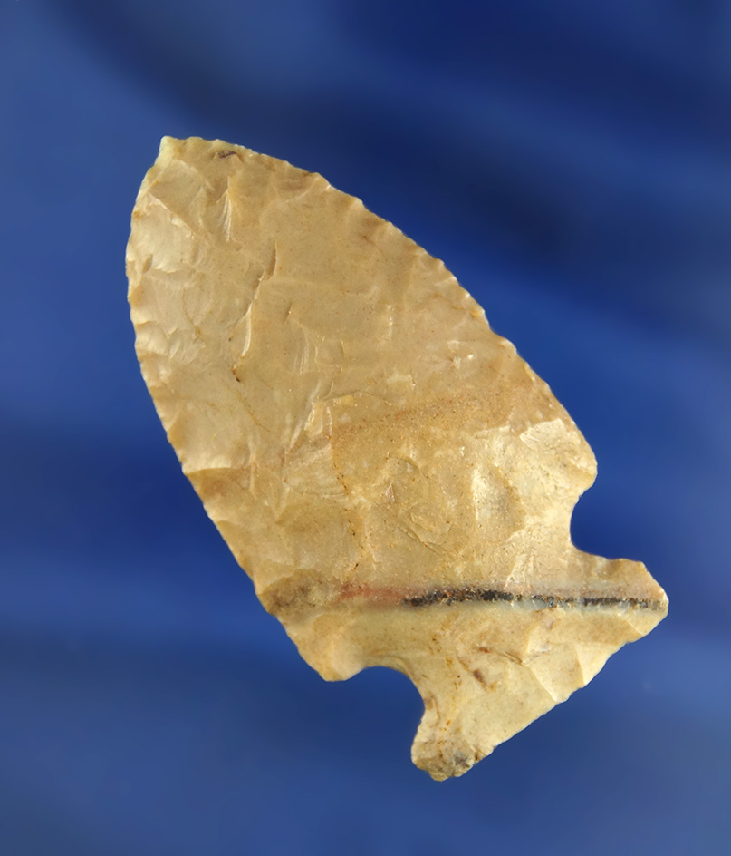 2 1/4" Archaic Sidenotch made from attractive material found in Adams Co.,  Ohio Ex.  Copeland