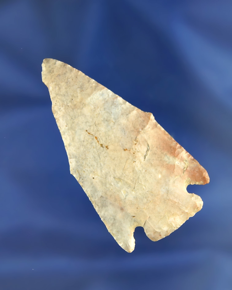 Classic style 2 5/8" Flint Ridge Nethers Flint Pentagonal found in Huron Co.,  Ohio.