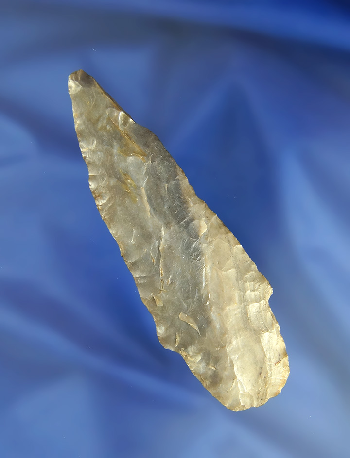 3 15/16" Early Adena made from Upper Mercer Flint found in Wayne Co., Ohio.