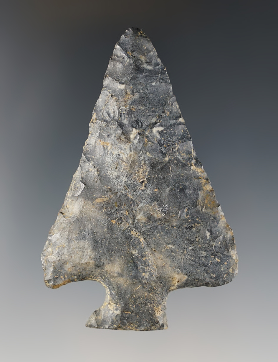 Nice 2 7/8" Stemmed Knife found in Ohio. Ex. Mel Wilkins collection.