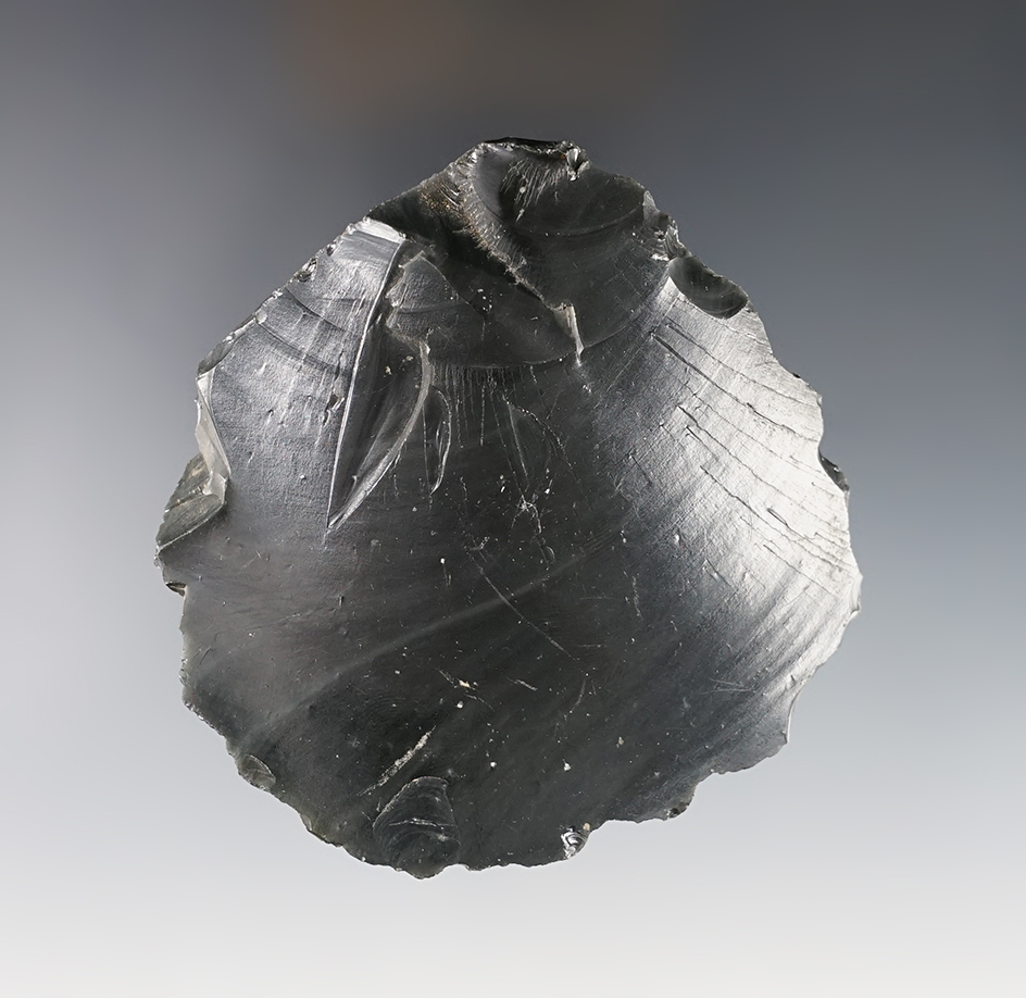 3 1/8" Acheuleo-Levalloision Uniface Flake Tool - Sacco Pastore, Italy. Ex. H.S. Taylor, Marano.