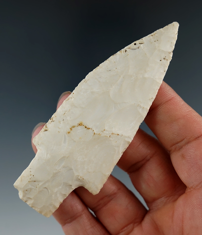 Very nice style & flaking 3 5/8" Hardin found by D. Forster in Gasconade Co., Missouri.