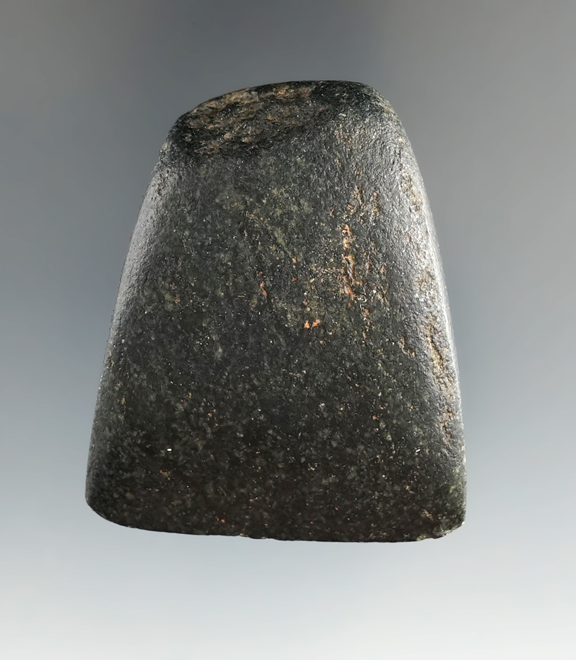 2" pre-Columbian Celt found in Mesoamerica made from nephrite. Very nice condition.