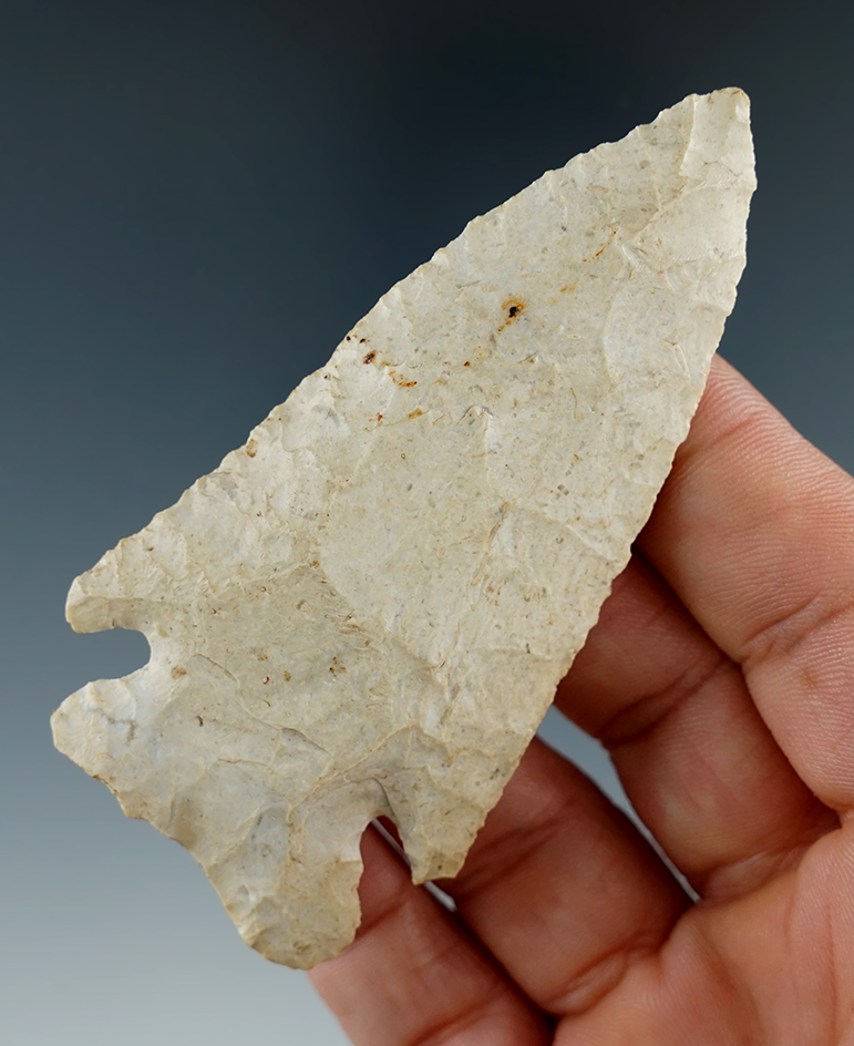 3 3/8" Thebes found in Pike Co., Illinois.