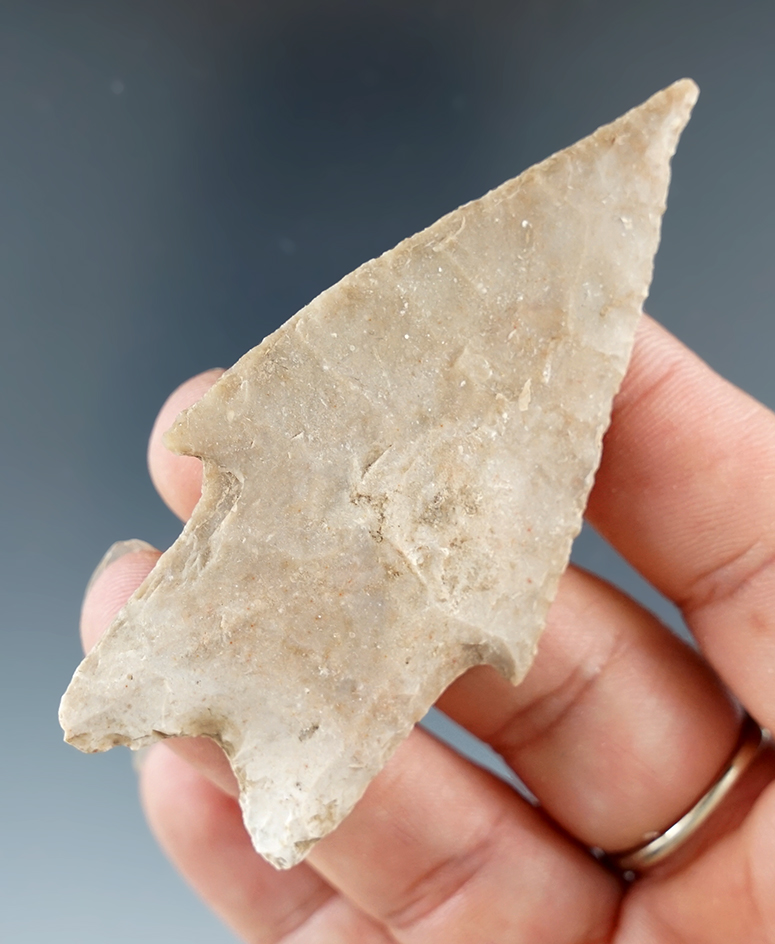 3 1/16" well styled Pedernales point found in Texas.