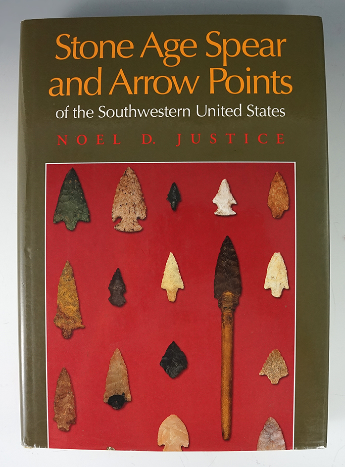 Hardcover book with dust jacket: Stone Age spear and arrow points of the Southwestern U.S.