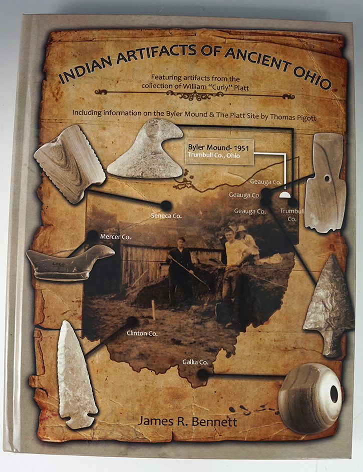 Hardcover book in new condition: Indian artifacts of ancient Ohio by James R. Bennett.