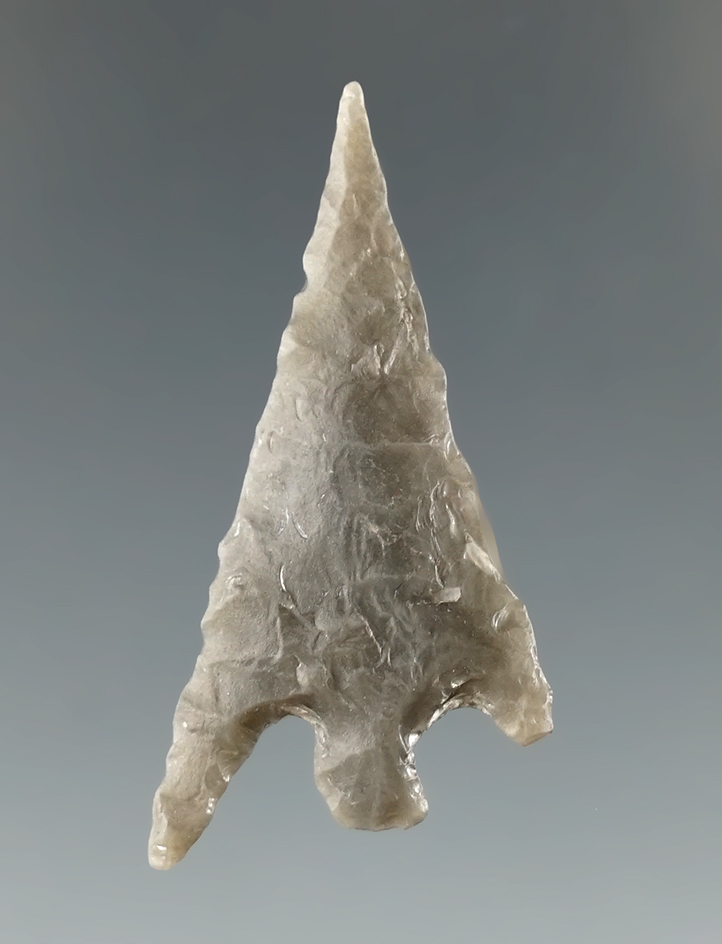 Ex. Museum! 1 1/2" Gunther made from gray Franciscan chert found in southern Oregon.