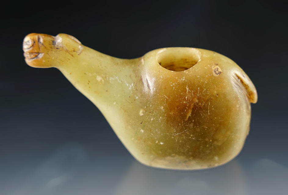 Excellent detail! 2 5/8" Long beautifully crafted, highly polished Llama Canopa found in Peru.