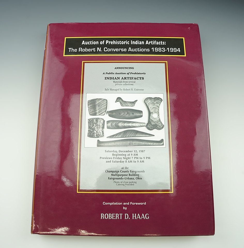 Hardcover book  "Indian Relics Collection - The Painter Creek Auctions 83-1994" by  Haag.