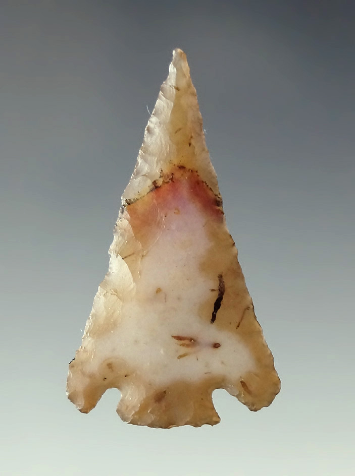 Heavily patinated semi-translucent 1 1/2" Quilomene Bar found near the Columbia River.