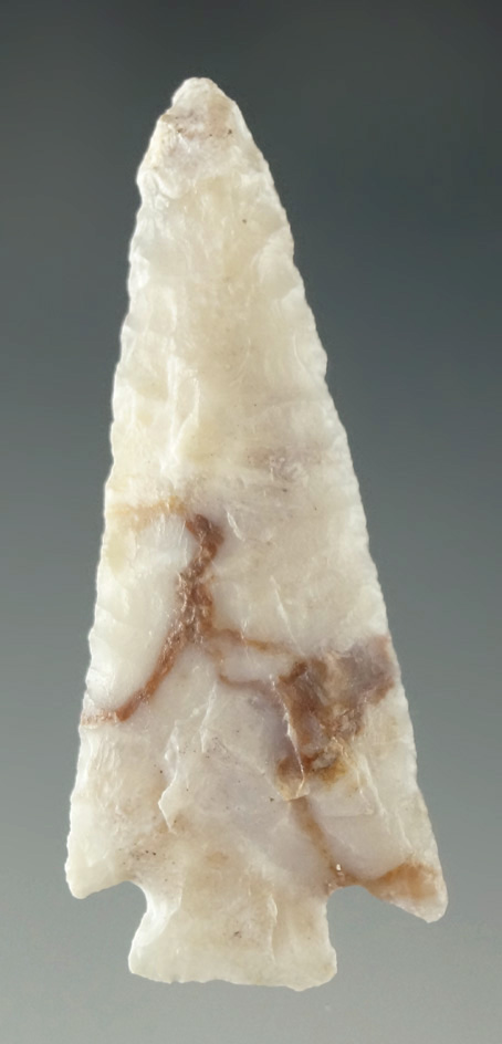 1 5/8" Rose Springs made from attractive red and white agate found in the Oregon/California area. Ex