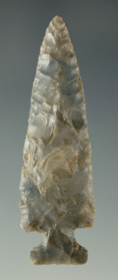 1 3/4" Sorter's Bluff point found in the Southwestern Ozarks Plateau area. Ex. Charles Shewey.