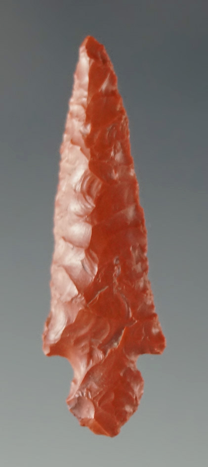 1 1/4" Klickitat Dagger made from beautiful red material found near the Columbia River.