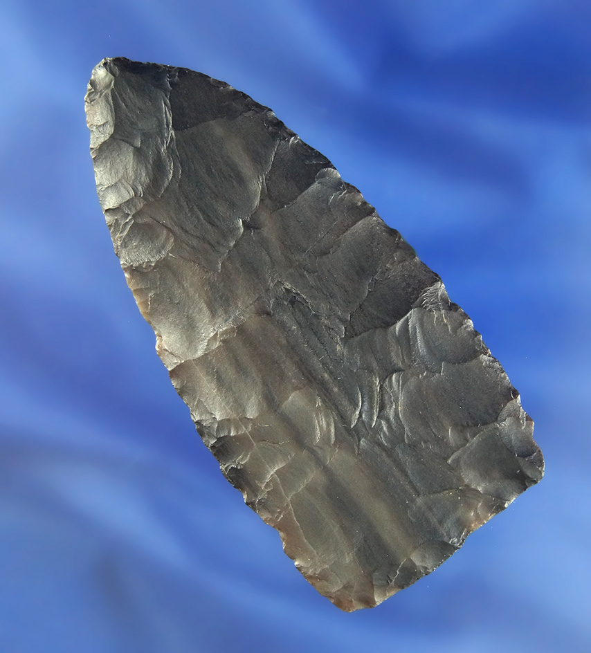 Beautifully made 3 1/16" Paleo Blade- River polished Petrified Wood  - Bennett COA.