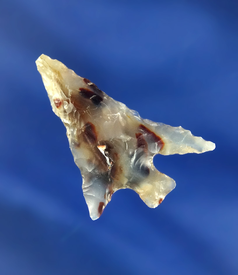 1 1/4" Columbia Plateau made from multicolored translucent agate,  Columbia River.