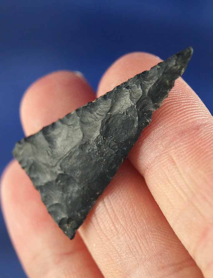 Well flaked 1 7/16" Madison Triangle point found in Ohio.