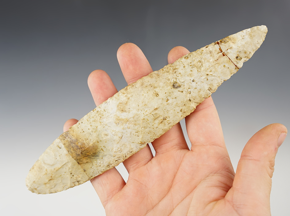 Well made 6 7/8" Knife found in the Midwestern U.S. Broken and glued at the tip.