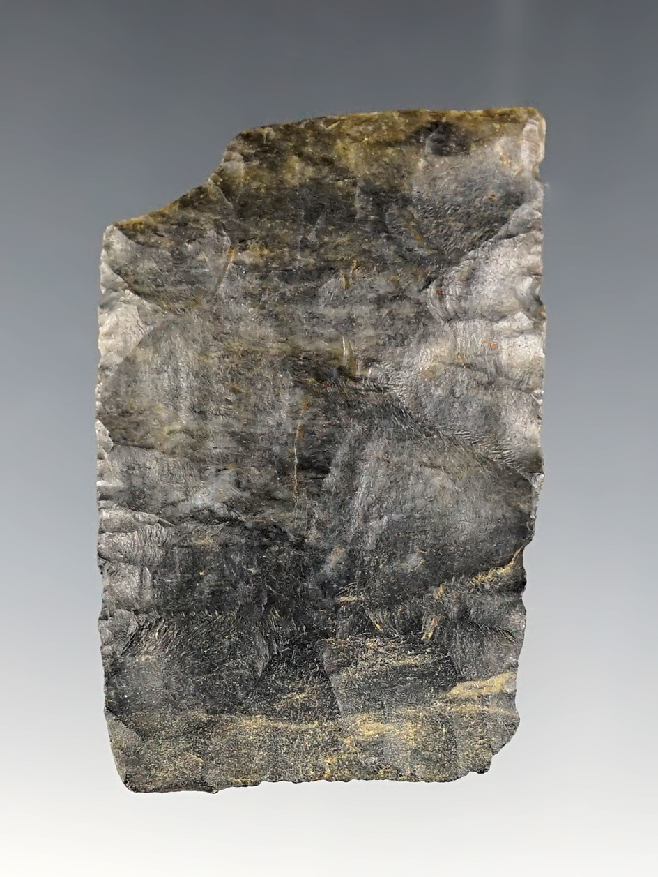 2 1/8" Coshocton Paleo Square Knife with spokeshave in one corner. Coshocton Co., Ohio.