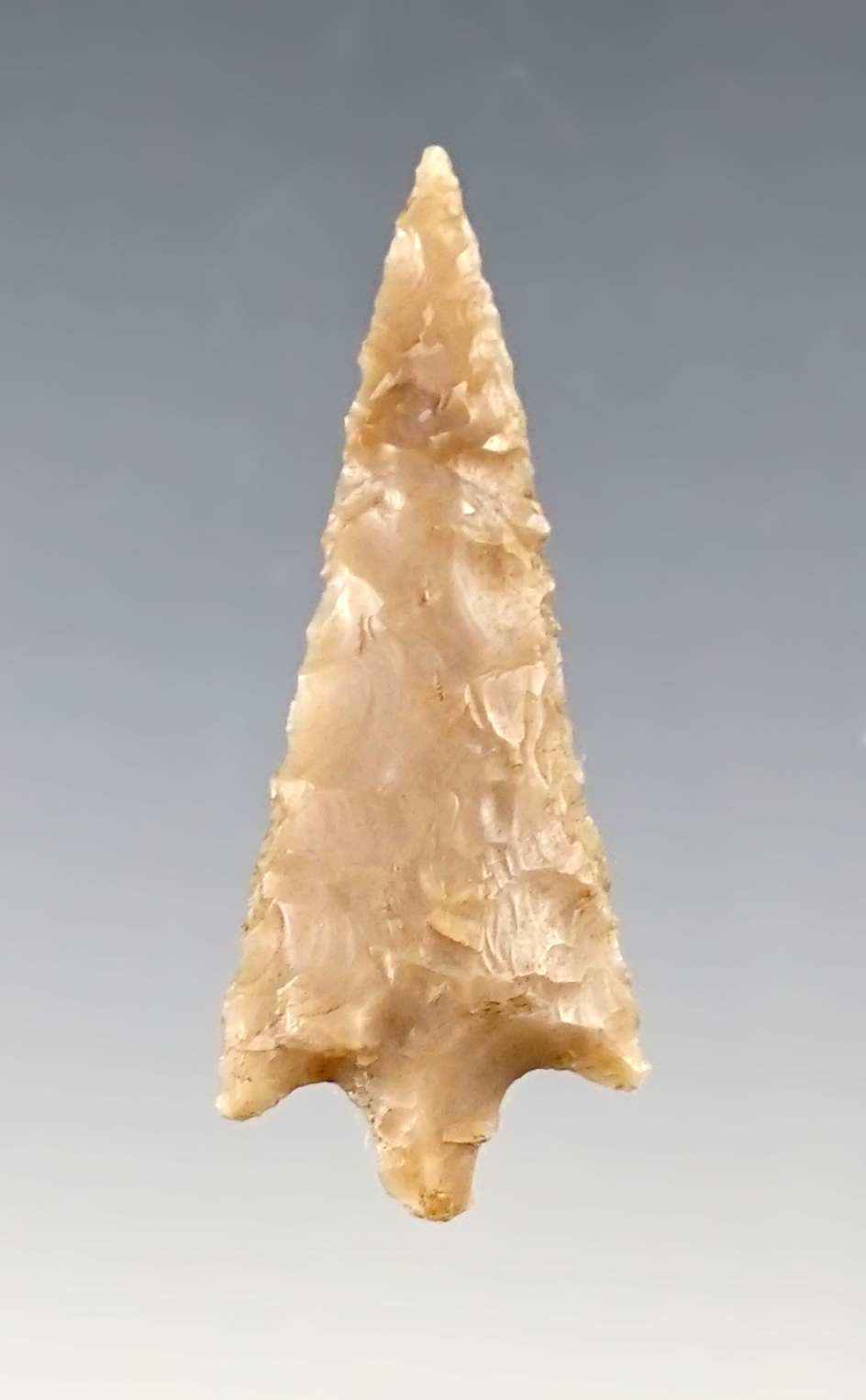 1 7/16" Columbia River Gem Point that is nicely styled. Found near the Columbia River. Ex. Favell 