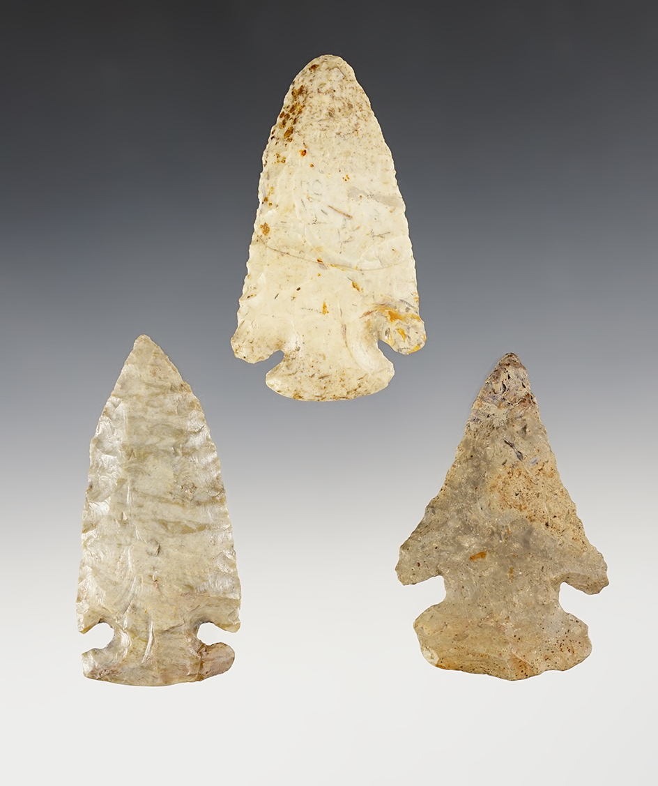 Set of 3 Ohio Points all with minor restoration. The largest is 2 13/16".