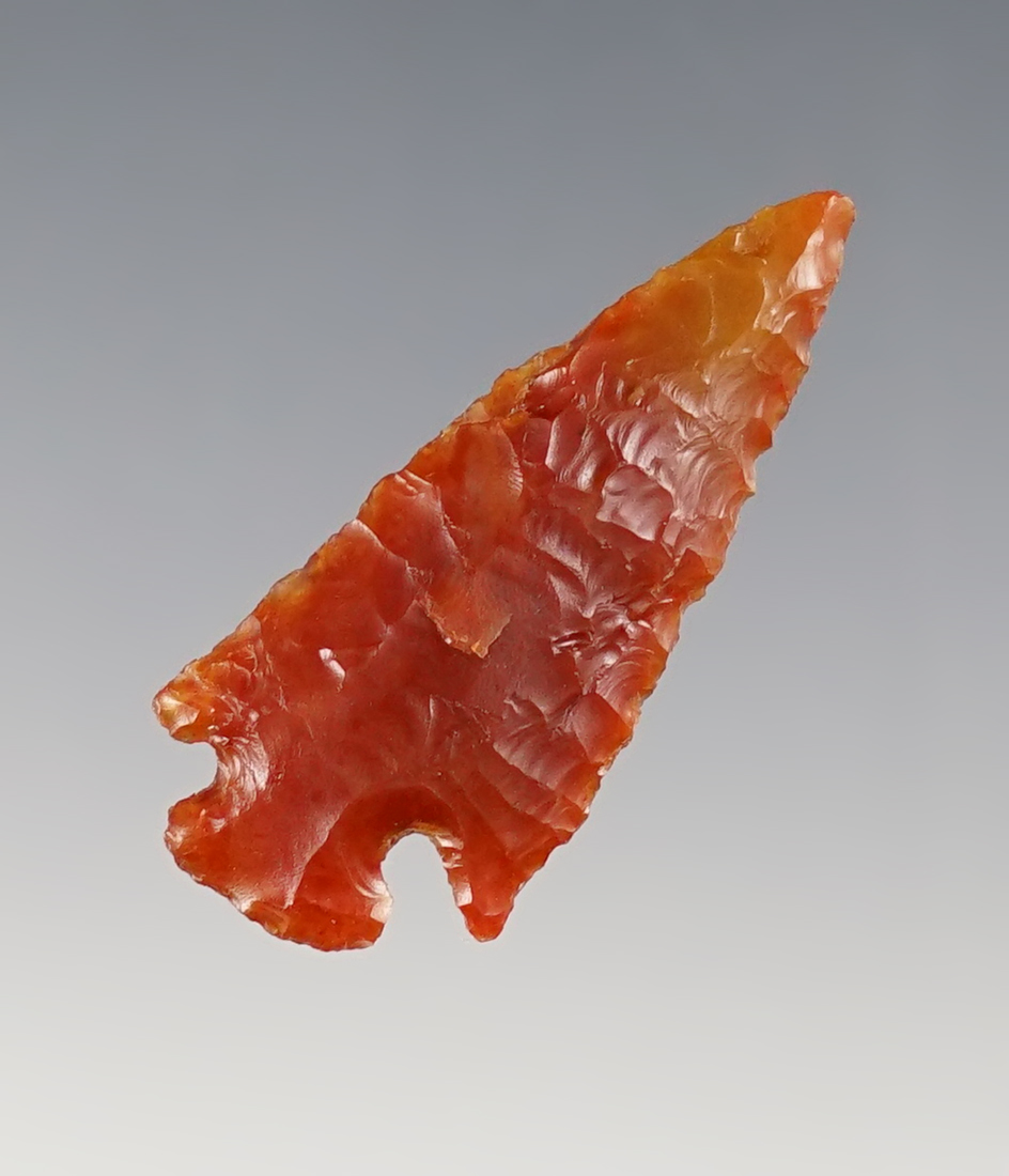 1 9/16" Cornernotch Gem point made from beautiful Agate. Found near the Columbia River.