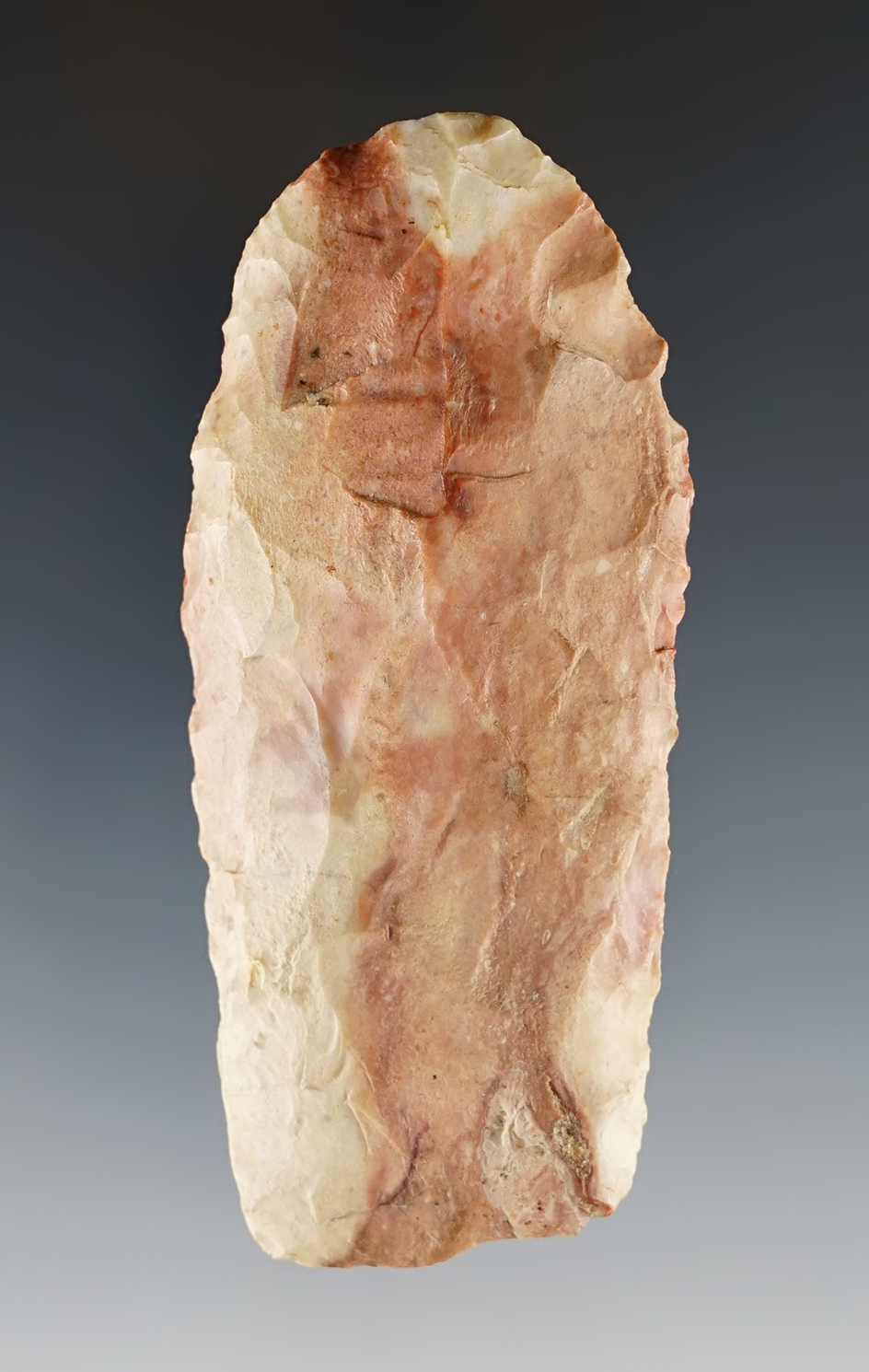 Beautifully colored 3 1/4" Flint Ridge Knife found in Morrow Co., Ohio. Ex. Converse collection.