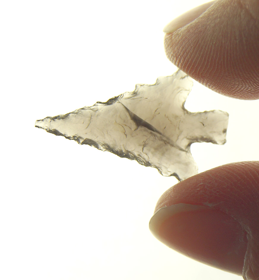 15/16" Obsidian Rose Springs found in Oregon, Ex. Darrell Baker collection.