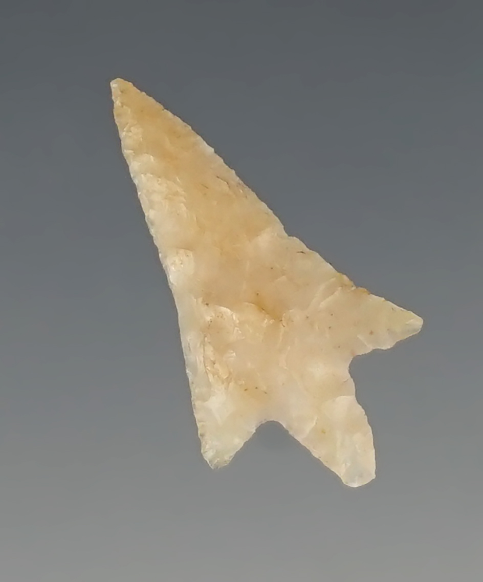 1" Rabbit Island Arrow made from Chalcedony found near the Columbia River.