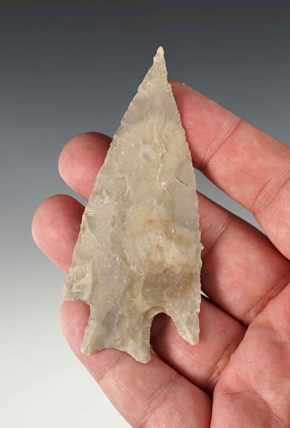 3 1/2" Pedernales "Comanche" style found in Coryell Co., Texas. Comes with a Rogers COA.