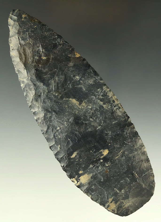 Pictured! 5 3/8" Coshocton Blade - Coshocton Co., Ohio. Pic in Hothem's Midwest IV page 120.