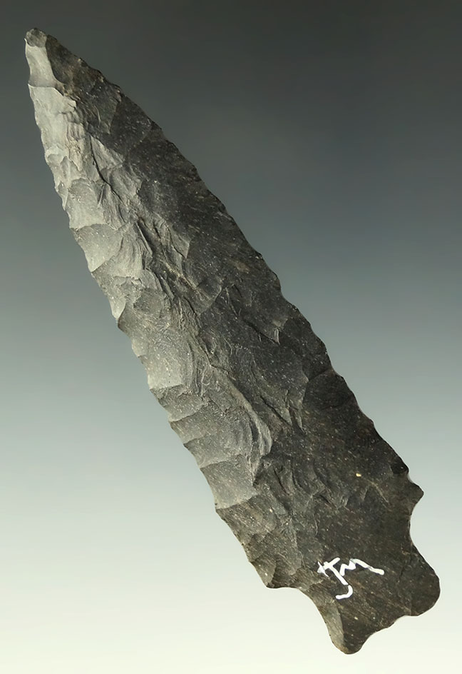 3 5/8" Heavy Duty - nicely made from Coshocton Flint found in Adams Co., Ohio. Ex. Dr. Jim Mills.