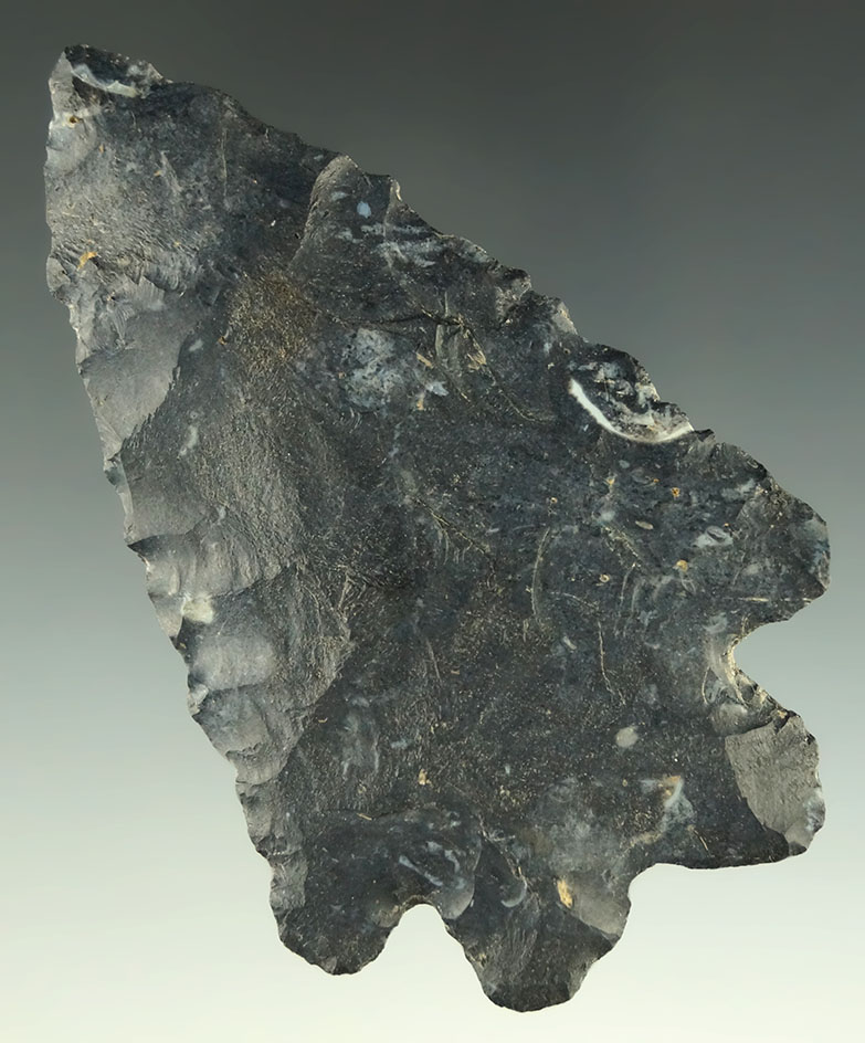 Nice! 3 1/4" Coshocton Flint MacCorkle found in Ohio. Ex. Dr. Jim Mills.