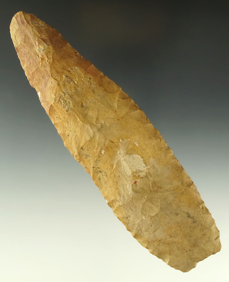 6 3/16" Archaic Blade found in Wood County Ohio. Ex. Doug Hooks, Dr. Jim Mills collections.