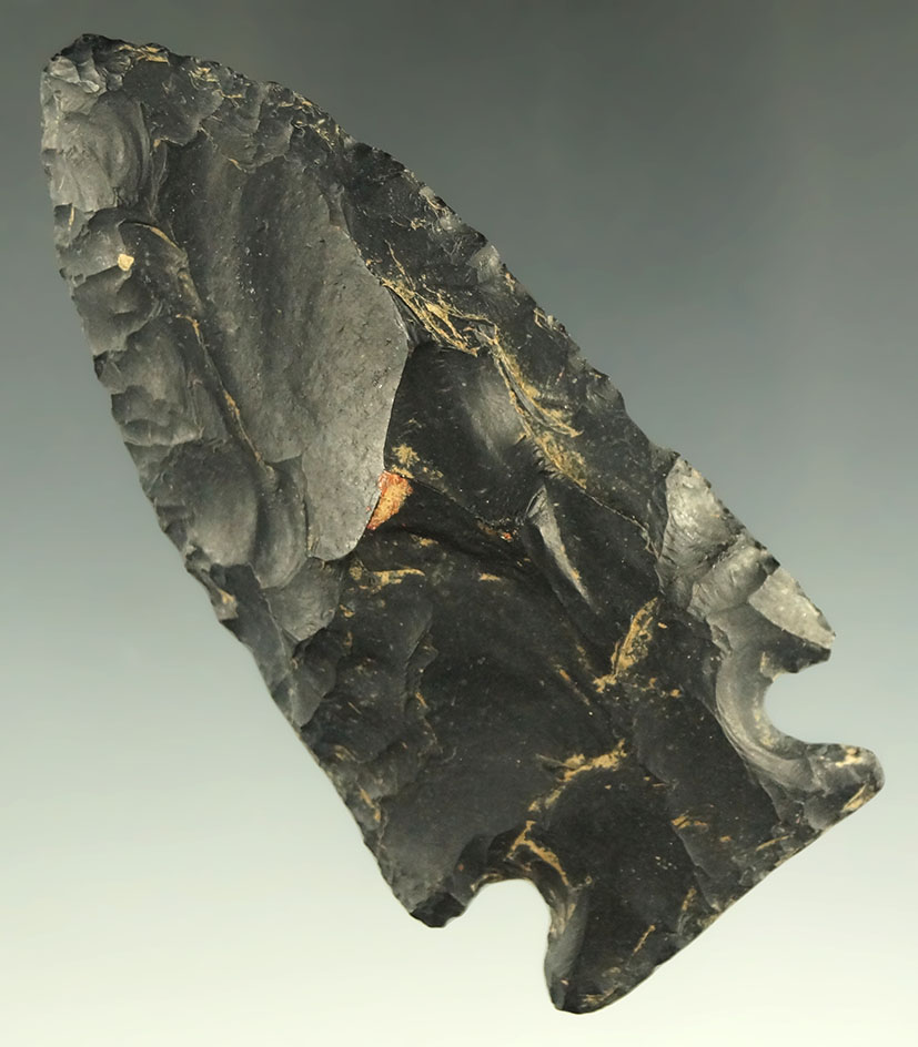 2 7/8" Coshocton Flint Stilwell - Knox County Ohio. Ex. Lewis Martin, Keith Cicero, Bennett COA.