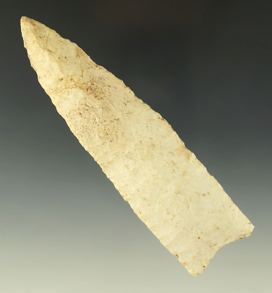 Exceptional flaking! 4 13/16" Sloan Dalton - Missouri.  Charles Shewey collection. Partain COA.