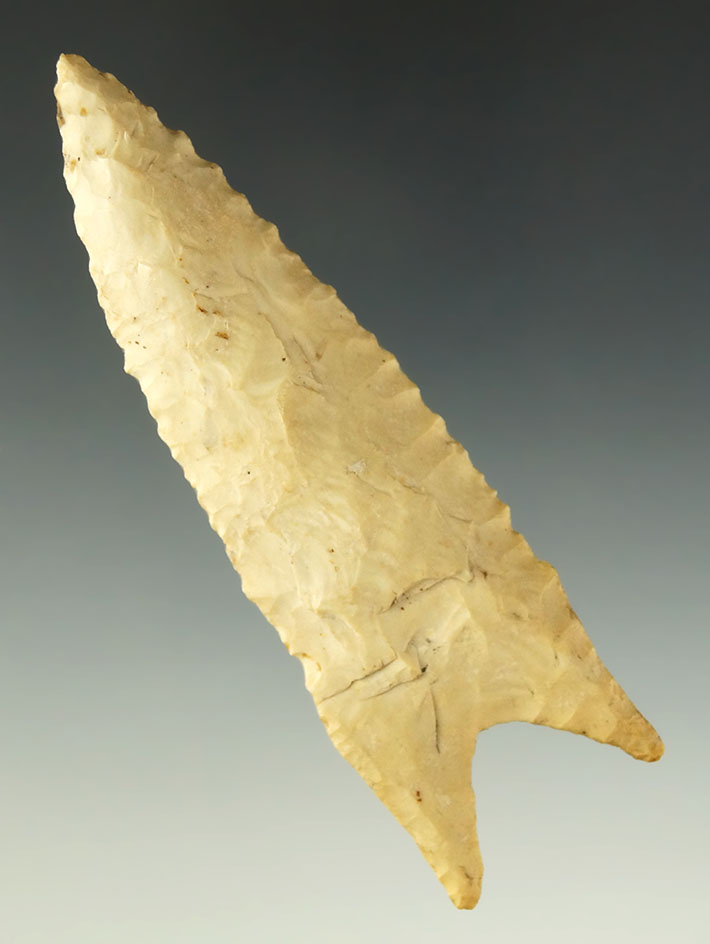 3 9/16" Dalton - Missouri area. Ex. Charles Shewey collection.  Jackson COA.  Ex. Museum!