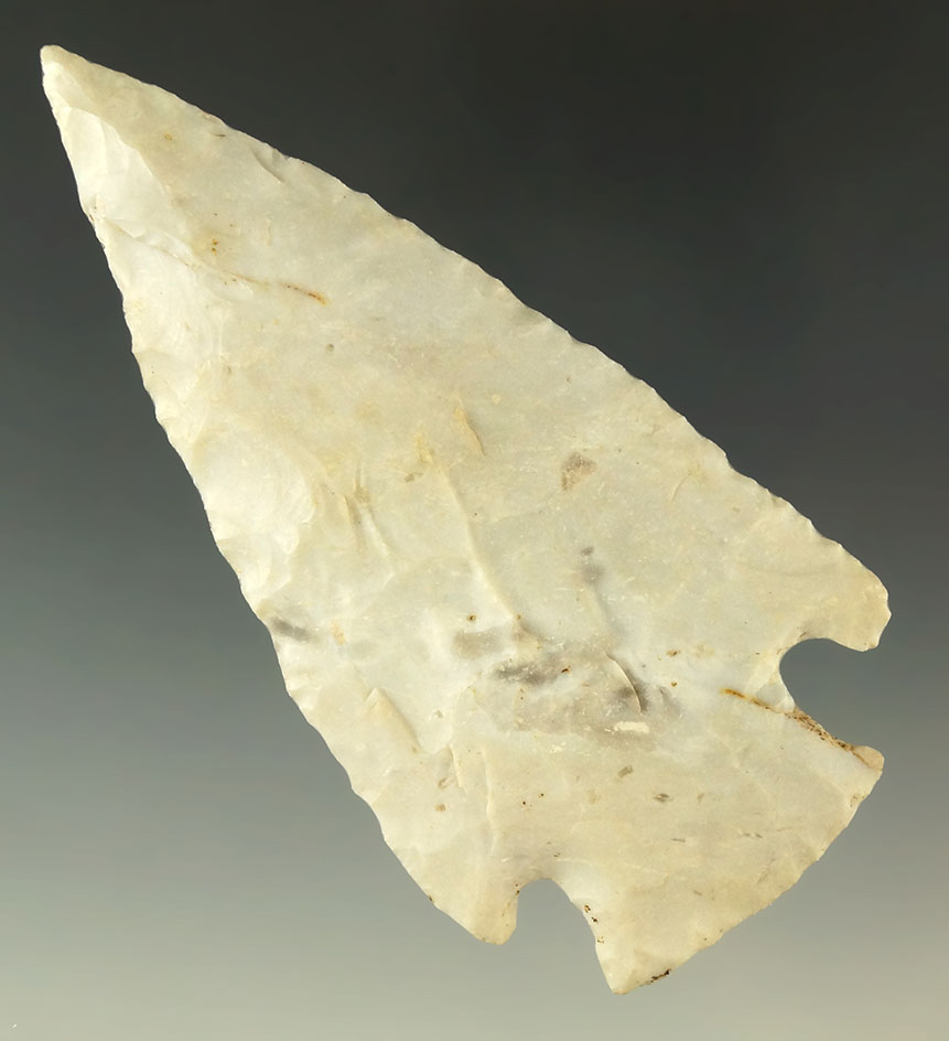 3 7/8" classic style Hopewell from the Charles Shewey collection. Deaccessioned by Museum.