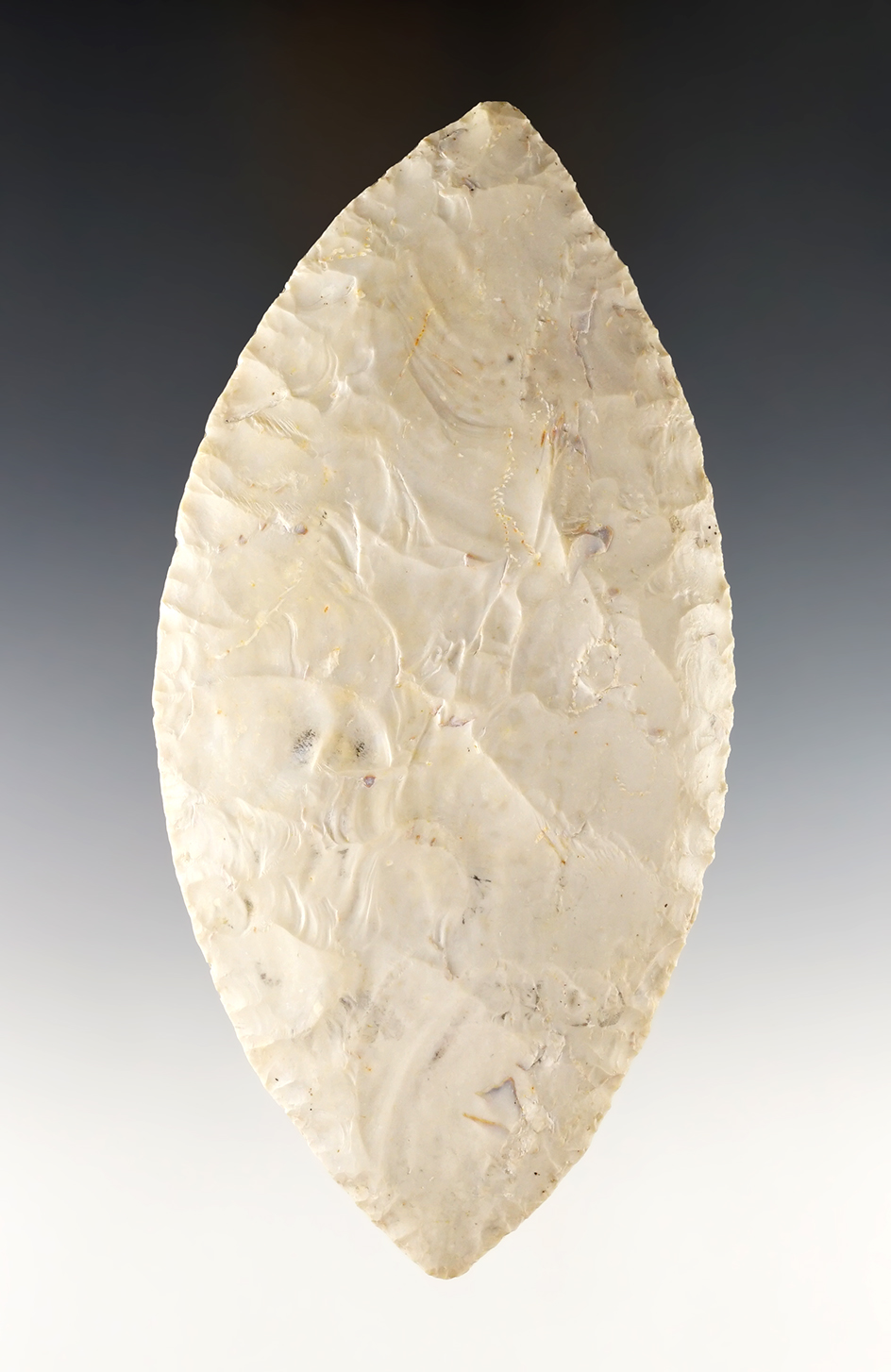 Ex. Museum! Thin and well flaked 5 3/8" Adena Blade that is nicely patinated. Ex. David Bogle.