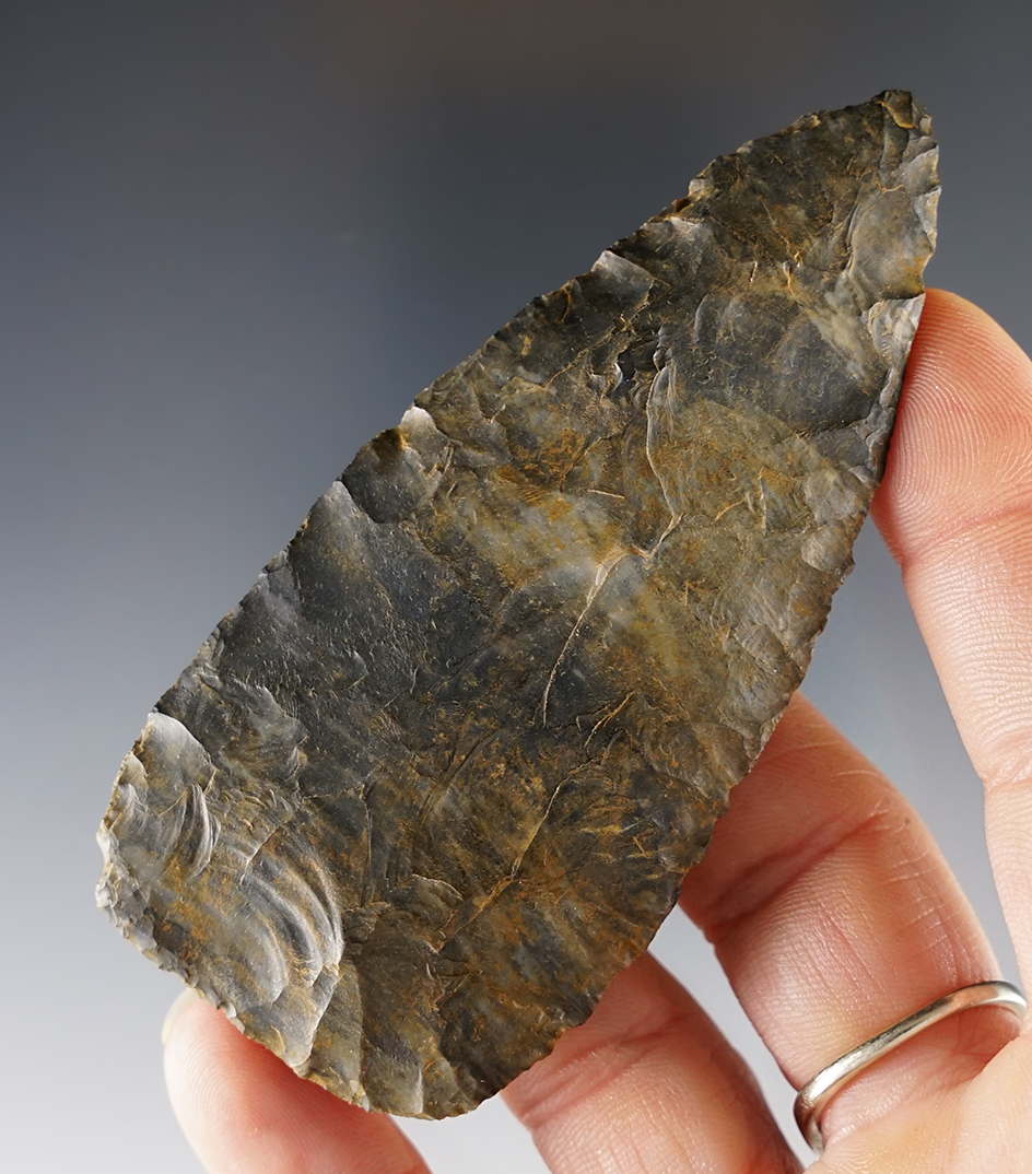 3 7/16" Cache Blade from Coshocton Flint. From the Medina County Cache!